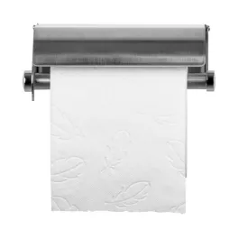 Dérouleur mural de papier toilette - Inox brossé - Leader Equipements