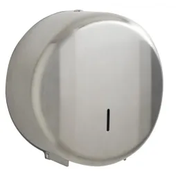 Dérouleur mini Jumbo de papier toilette 200 m - Inox brossé - Leader Equipements