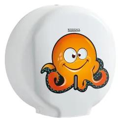 Spécial enfants - Dérouleur Jumbo de papier toilette - ABS + adhésif ludique - Leader Equipements