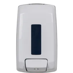 Distributeur de savon 1.1 L en ABS blanc antistatique - Saneva - Leader Equipements