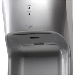 Bloc mural sèche-mains ABS gris métallisé automatique horizontal pour PMR - Airsmile 1400 W - Leader Equipements