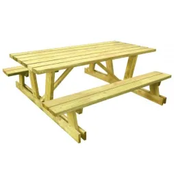 Table de picnic en bois spécial montagne