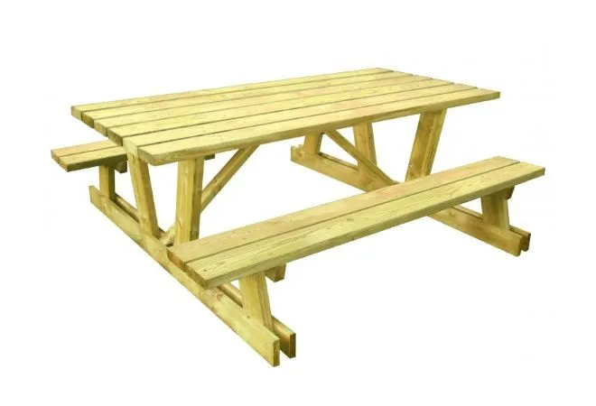 Table de picnic en bois spécial montagne