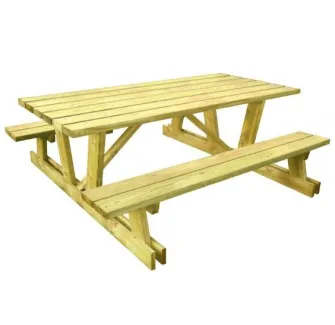 Table de picnic en bois spécial montagne