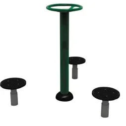 Étirements : profitez des disques Taï-Chi sur votre parcours santé