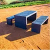 - Ensemble Table pique nique et bancs en recyclé modèle Cabourg - Leader Equipements - Ensemble Table pique nique et bancs en recyclé modèle Cabourg - Leader Equipements