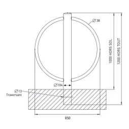 Support pour vélo type Balkan