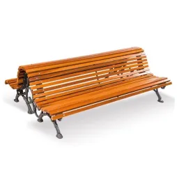 Banc public en bois Romantico