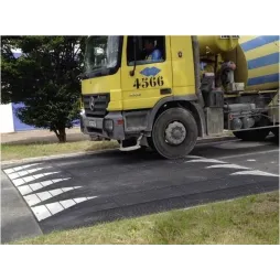 Plateau ralentisseur modulaire en caoutchouc