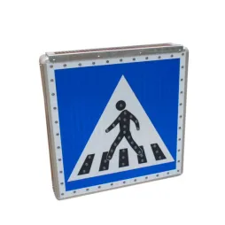 Panneau d'indication routière piétons lumineux