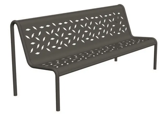 Banc public en métal Tubular