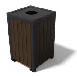 Corbeille Élégante en recyclé - ossature acier