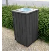 Poubelle à trappe Gardenia en recyclé - Leader Equipements