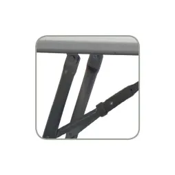 Anneaux pour sécuriser le banc en position ouverte