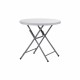 Table ronde blanche polypro 81 cm