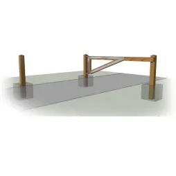 Barrière ouvrante campagnarde 3 mètres de passage