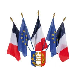 Peut porter jusqu'à 5 drapeaux