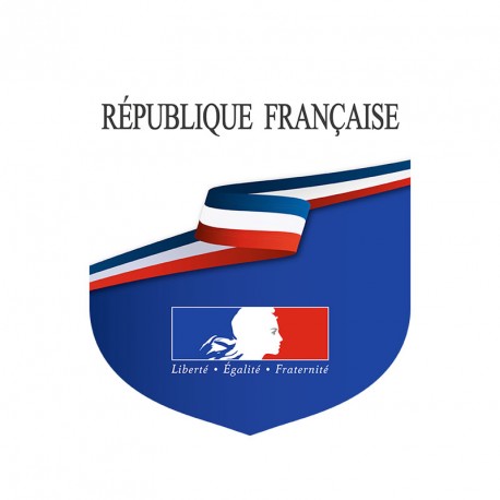 Écusson estampillé "République Française"