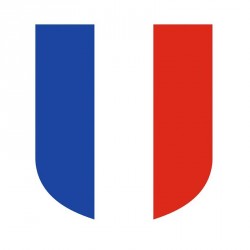 Écusson porte drapeaux pour extérieur, drapeau français