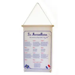 Kakémono à suspendre Hymne National, selon la loi Blanquer