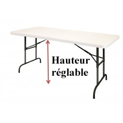 Table polypro hauteur réglable