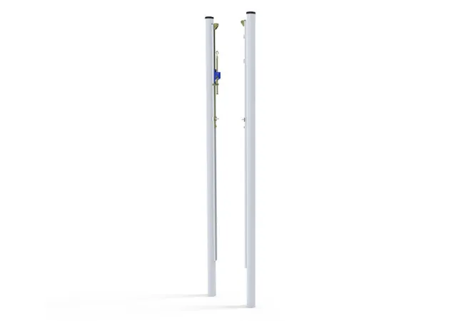 Poteau de volley avec hauteur ajustable pour tennis et badminton