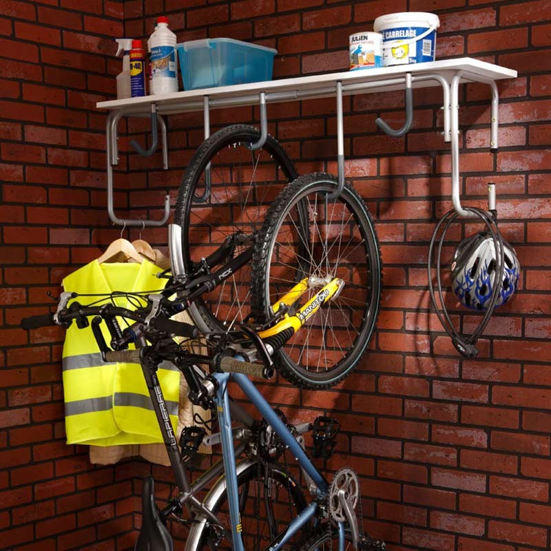 Support de vélo mural pour 2 à 8 vélos