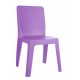 Chaise polypro violette intérieur extérieur