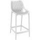 Chaise haute PP et fibre de verre blanche assise 65 cm 