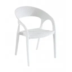 Fauteuil pour intérieur et extérieur blanc