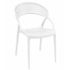 Chaise en polypro et fibre de verre coloris blanc