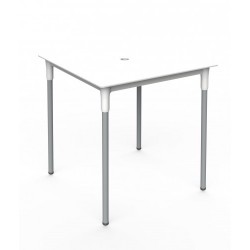 Une table en polypro plateau blanc pour intérieur et extérieur