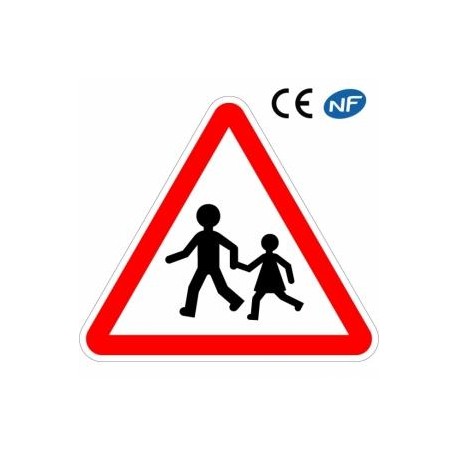 Panneau de circulation annonçant un endroit fréquenté par les enfants (A13a)