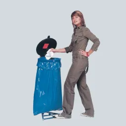 Structure en métal pour sac poubelle 120 litres