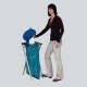 Collecteur de poubelle couvercle bleu avec ou sans pédale