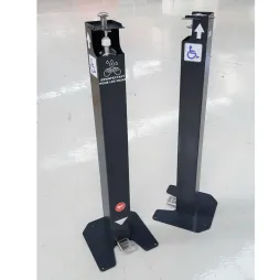 Distributeur de gel hydroalcoolique spécial PMR