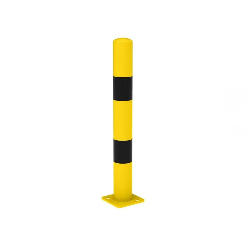 Potelet de protection jaune et noir