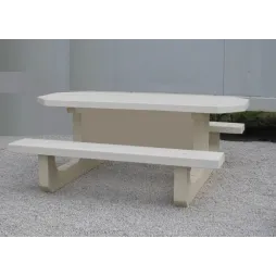 Table de picnic en béton octogonale