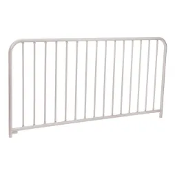 Barrière à barreaux en acier galvanisé avec peinture (15 barreaux)