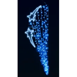 Décoration et illumination de Noël : étoile parachute