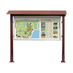 Vitrine d'affichage extérieur - Aluminium et Bois