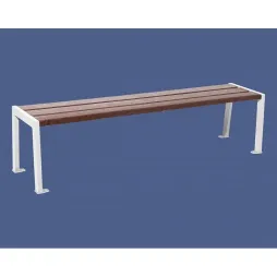 Banquette Silaos - Acier et plastique recyclé