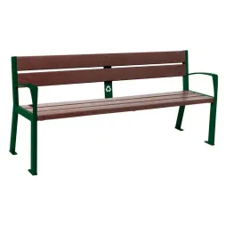 Banc Silaos 5 lames en recyclé