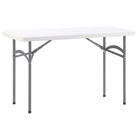 Table pliante rectangulaire en polypropylène 120x60