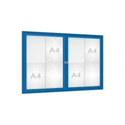 Vitrine d'affichage à 2 portes - Leader équipements