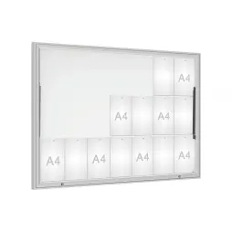 Vitrine extérieure Classique - Alu Anodisé - Porte levante Vitrine extérieure Classique - Alu Anodisé - Porte levante