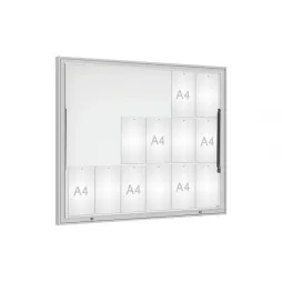 Vitrine extérieure Classique - Alu Anodisé - Porte levante Vitrine extérieure Classique - Alu Anodisé - Porte levante