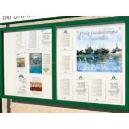 Vitrine extérieure 1000 - Gamme Couleur Double Battants