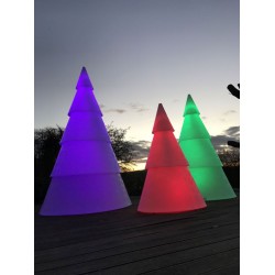 Sapin de Noël lumineux en polyéthylène - Hauteur 2.50M