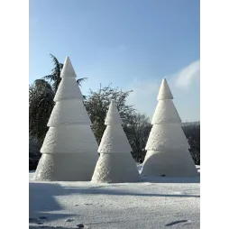 Ensemble de 3 sapins de Noël lumineux Ensemble de 3 sapins de Noël lumineux